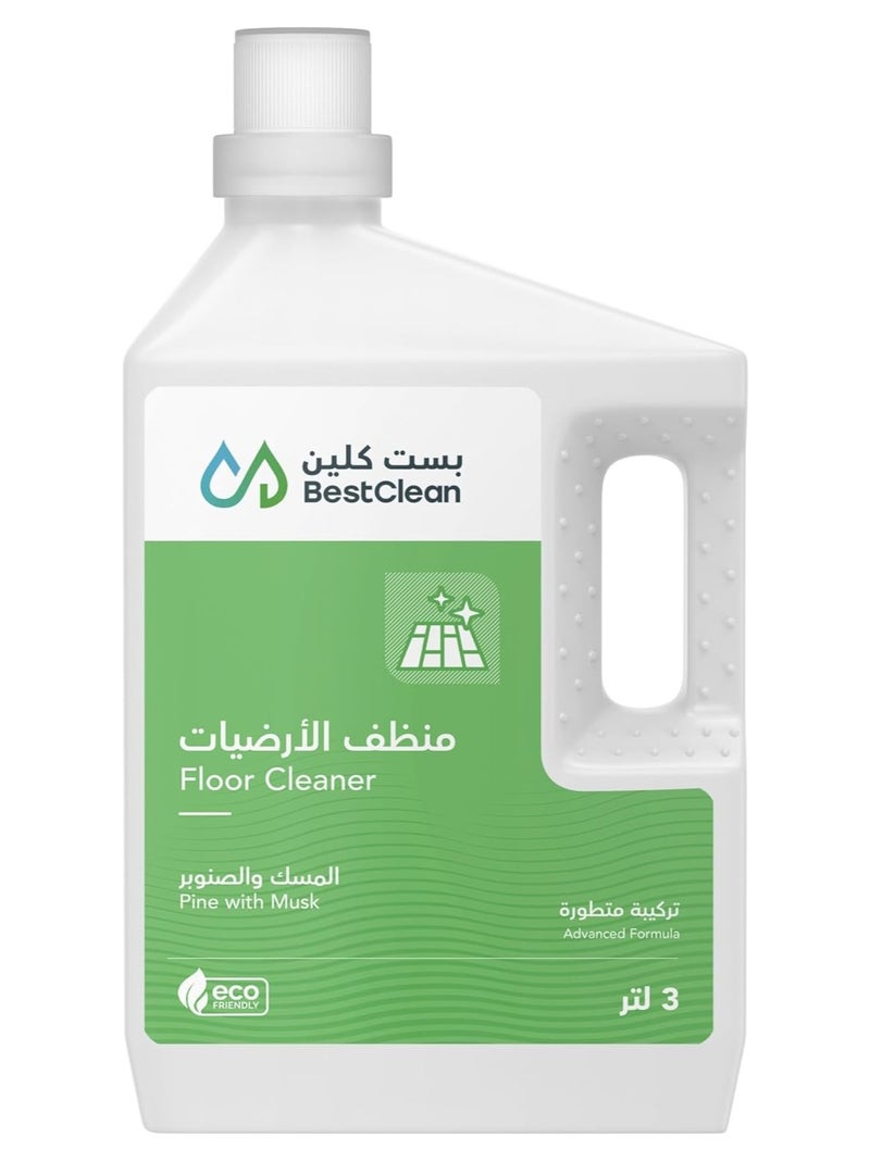 Floor Cleaner Pine With Musk Scent, 3L
