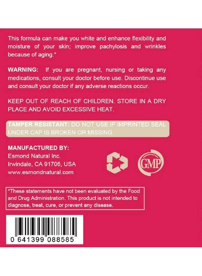Esmond Natural - : Skin Whitening Capsule (Repairs Improves & Protects Skin) Gmp Natural Product Assn Certified Made In Usa 60 Capsules - Image 1