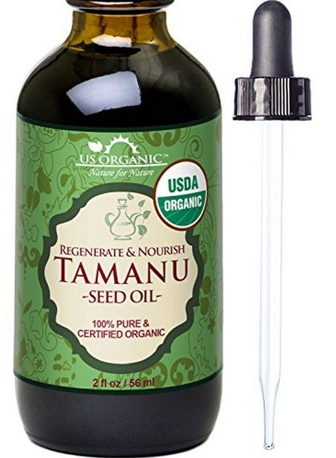 US Organic Tamanu Oil Usda Certified Organic 100% Pure Virgin Cold Pressed Unrefined Dark Green Color Sourced From Southeast Asia_Improved Cap_2Oz (56 Ml) - Image 1