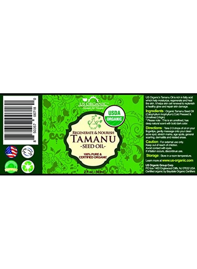 US Organic Tamanu Oil Usda Certified Organic 100% Pure Virgin Cold Pressed Unrefined Dark Green Color Sourced From Southeast Asia_Improved Cap_2Oz (56 Ml) - Image 3