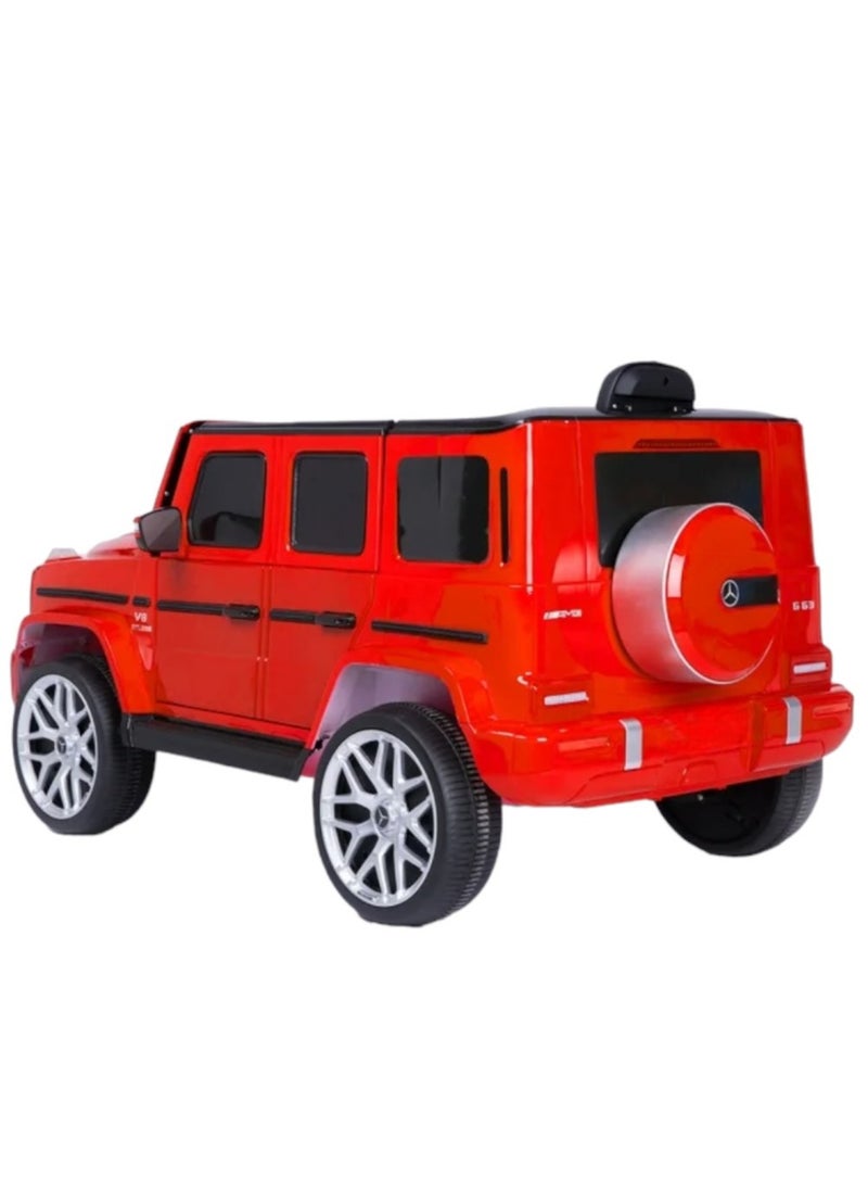 صندوق العاب - سيارة أطفال كهربائية مرسيدس AMG G63 بريموت كنترول ومحركين للأعمار من 3 إلى 8 سنوات - Image 1
