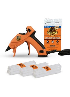 Dual Temp Mini Hot Glue Gun Kit With 30 Hot Glue Sticks, Precision Nozzle, And Easy Squeeze Trigger, For Diy, Craft, Repairs, And More, Orange (Combo Pack:1 Mini Gun, 30 Glue Sticks)