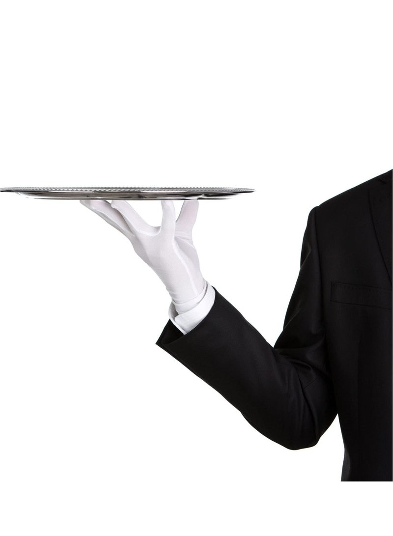 SYOSI 2 Pairs Adult Spandex Gloves Wrist Length Gown Opera Party Formal Tuxedo Costume  - Image 4