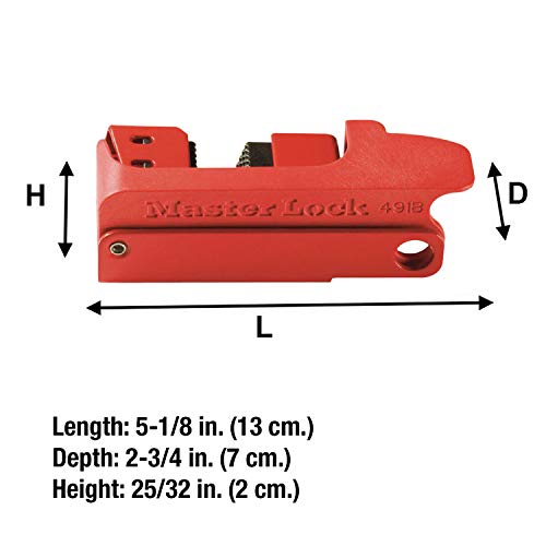Master Lock 491B Lockout Tagout Circuit Breaker Lockout, Tall and Wide Toggles - Image 5