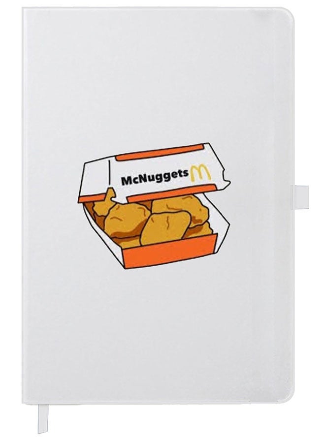 Theodor Designer A5 Thick White Hardcover Notebook Nuggets - Image 1