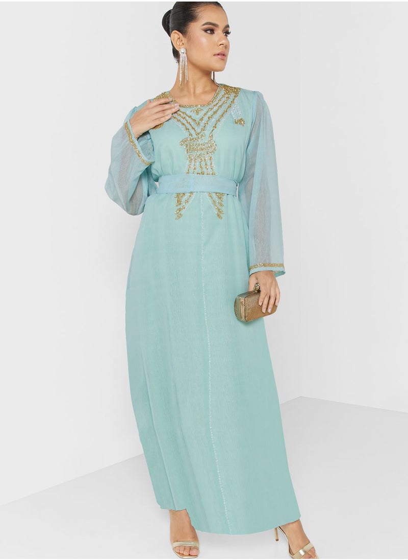 Embellished Belted Jalabiya - pzsku/ZE998E06559E64879CAC4Z/45/_/1694809089/338576df-16f3-4abf-8dcd-90e0ceff0fb8