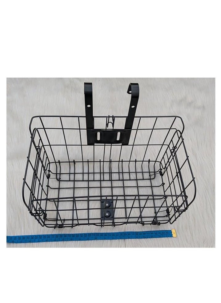 Generic - Foldable Bike Basket – Attachable or Hangable Bike Crate, Suitable for Various Bicycles – 32 cm Length × 20 cm Width × 22 cm Height – Easy to Remove and Foldable - Image 1