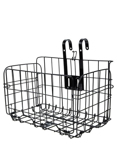 Foldable Bike Basket – Attachable or Hangable Bike Crate, Suitable for Various Bicycles – 32 cm Length × 20 cm Width × 22 cm Height – Easy to Remove and Foldable