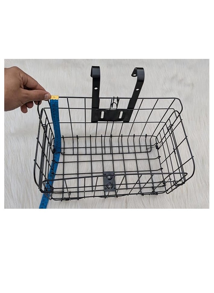 Generic - Foldable Bike Basket – Attachable or Hangable Bike Crate, Suitable for Various Bicycles – 32 cm Length × 20 cm Width × 22 cm Height – Easy to Remove and Foldable - Image 1