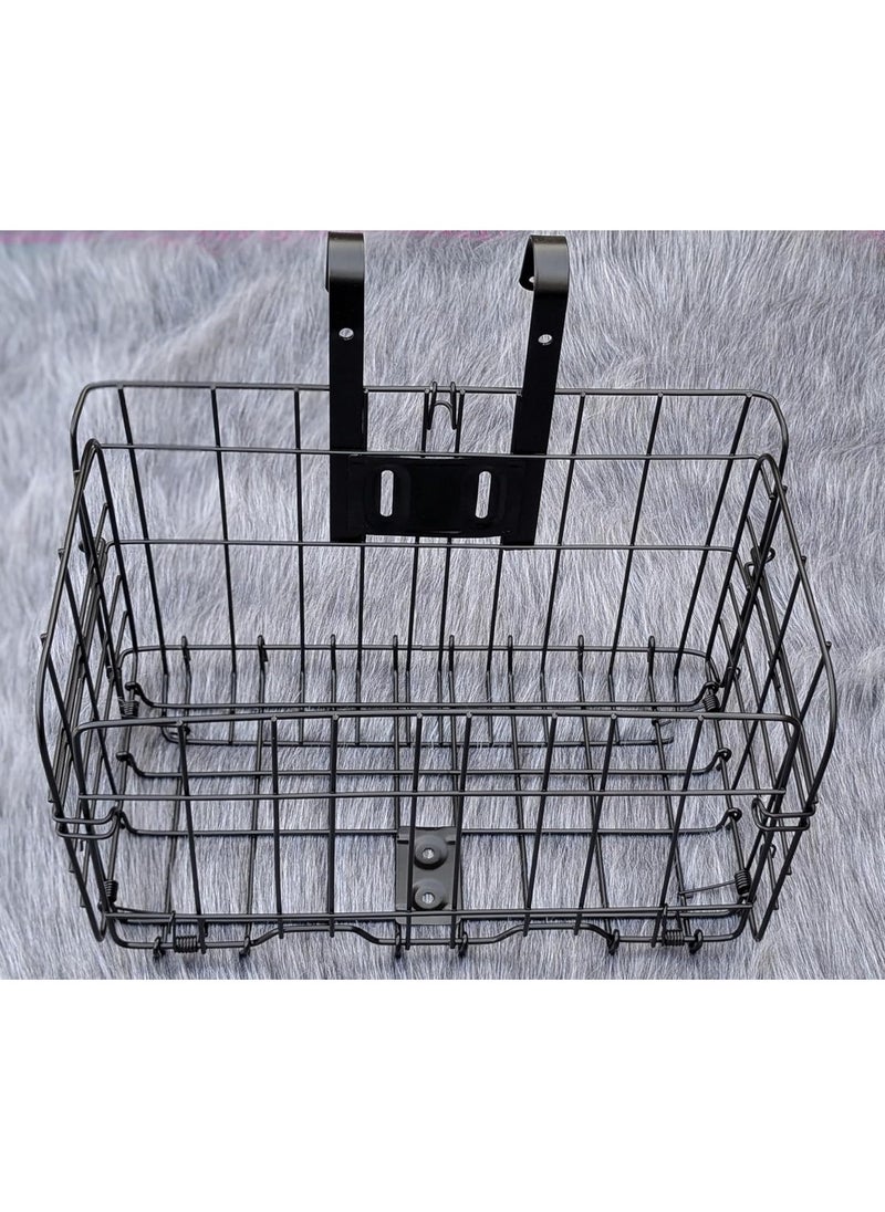 Generic - Foldable Bike Basket – Attachable or Hangable Bike Crate, Suitable for Various Bicycles – 32 cm Length × 20 cm Width × 22 cm Height – Easy to Remove and Foldable - Image 1