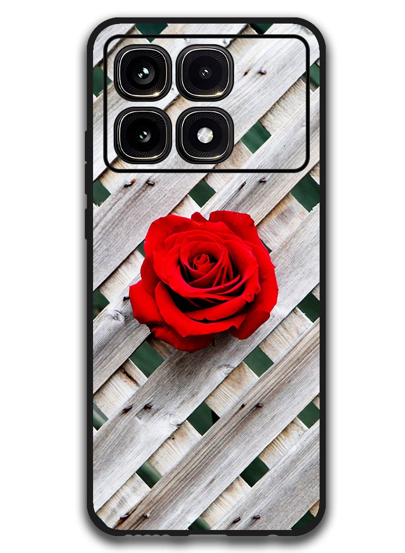 Theodor Protective Case Anti Scratch Shock Proof Bumper Cover For Xiaomi Redmi K70 Ultra rose_fence_wall - Image 1
