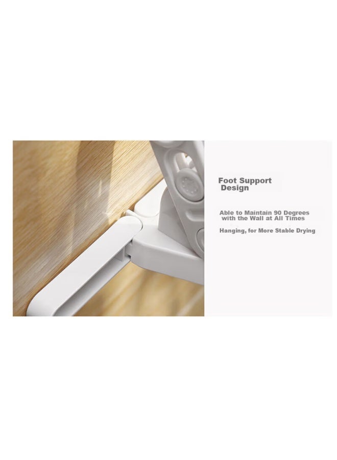 Jajalin Foldable Travel Hanger, Mini Wall-mounted Clothes Rack, Suitable For Window Guards, Behind Doors, And Windowsills, Random Color - Image 4