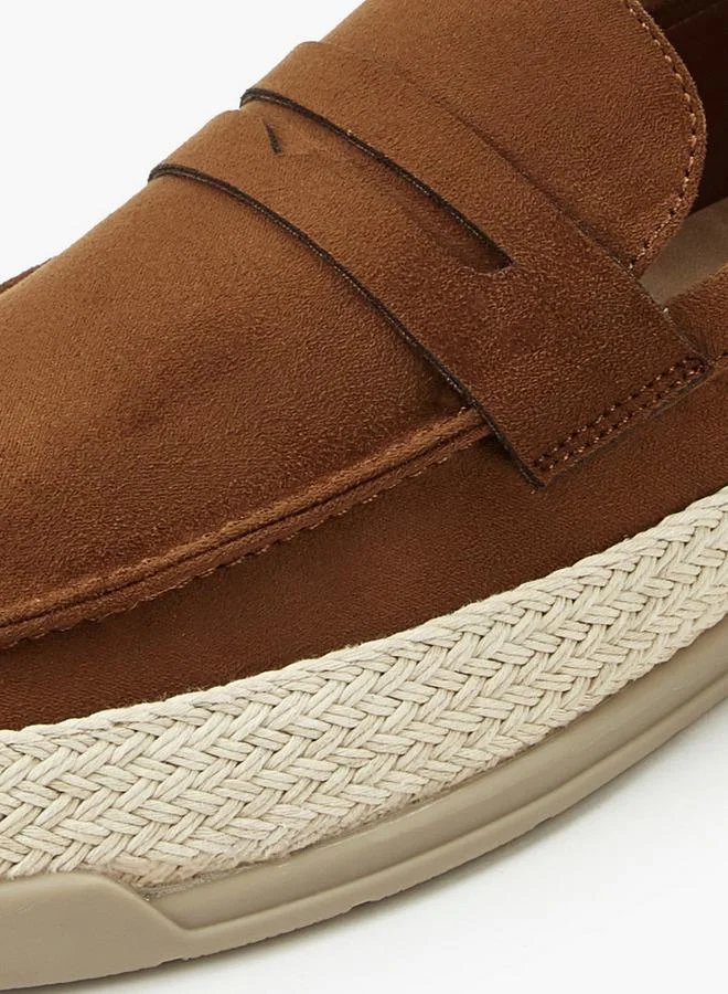 Peppermint TAN Men Textured Espadrilles Loafers for Men | Best Price UAE