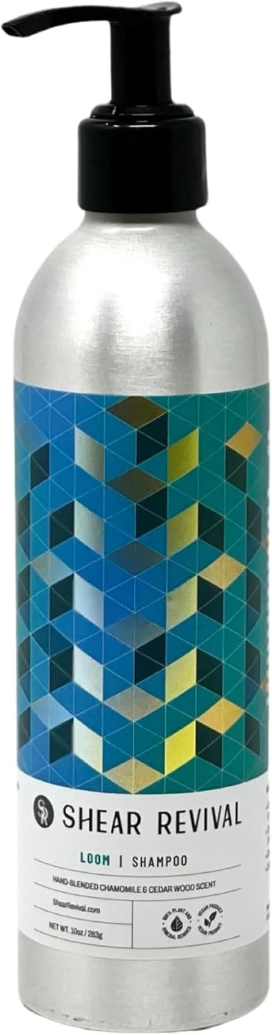 Shear Revival Loom Shampoo Natural Vegan SulfateFree Daily Cleanser for All Hair Types Hydrating Gentle Formula with Essential Oils Handmade in USA 283ml