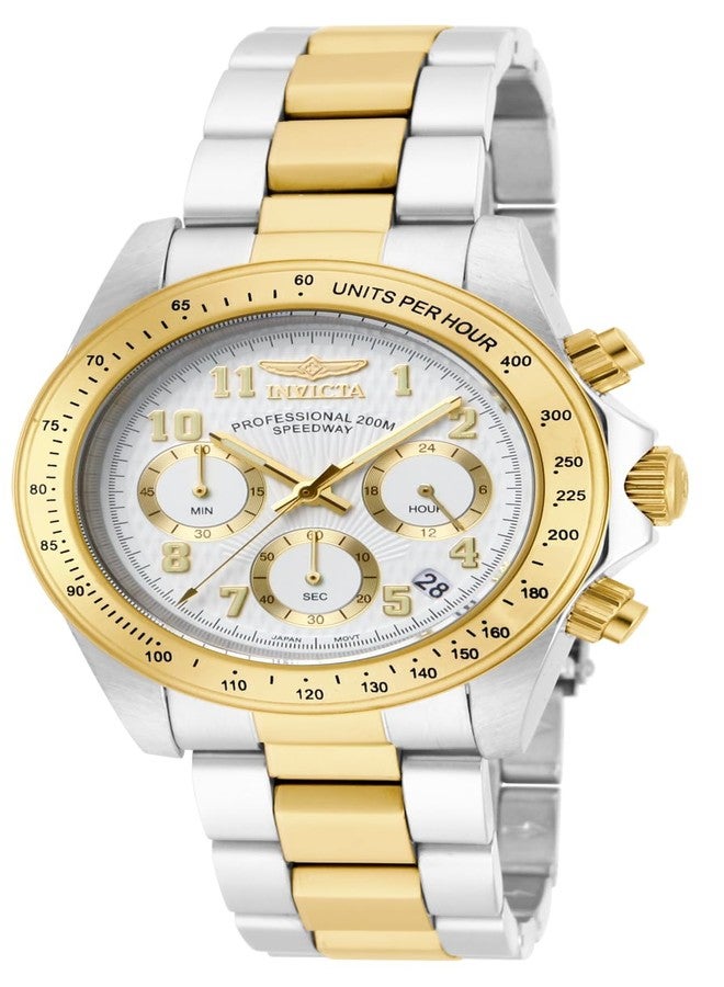 Invicta Unisex-Adult Quartz Watch, Chronograph Display and Stainless Steel Strap 17026
