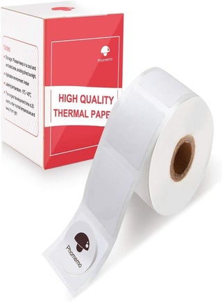 Round Thermal Sticker Labels 20mm×20mm(Inch 0.78"×0.78") - 300/Roll,  Compatible with M110/M200/M150/M200/M220/M221 Printer(Black on White) - view 2