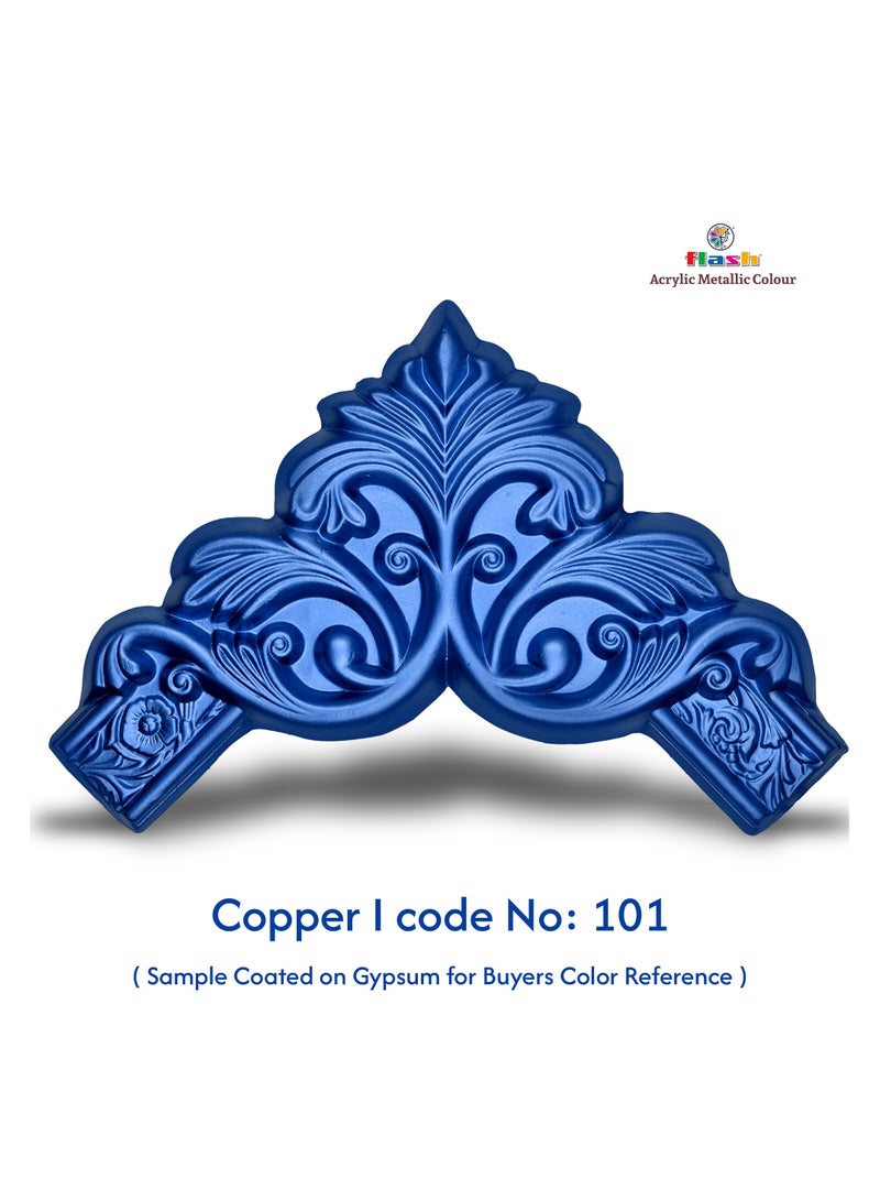 فلاش طلاء أكريليك معدني ممتاز من فلاش، مصبوغ بدرجة عالية ومقاوم للبهتان، غير سام، طلاء متعدد الأسطح للفنانين والرسامين الهواة والأطفال (أزرق) - Image 5