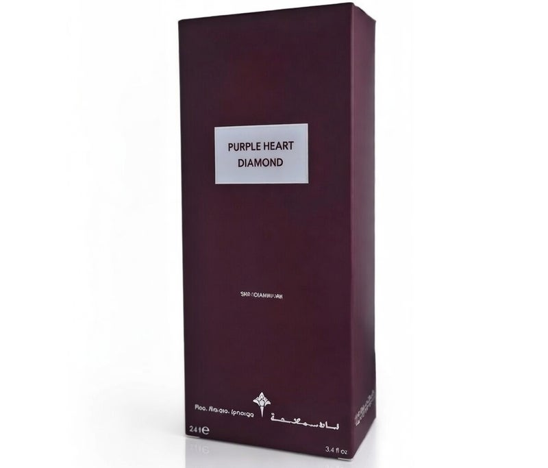 Diamond Purple Heart Diamond Eau de Parfum - Elegant & Captivating Unisex Fragrance - 100ml - Image 2