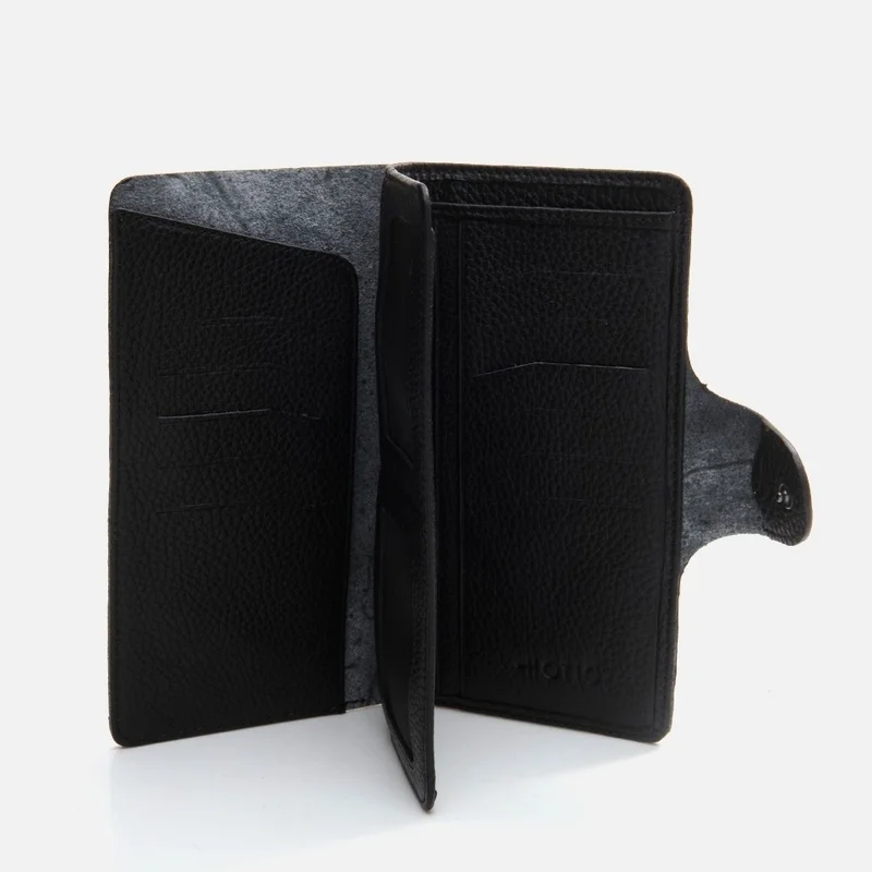 Hotiç 05CUH290120A100 GENUINE Leather Black Women's Wallet