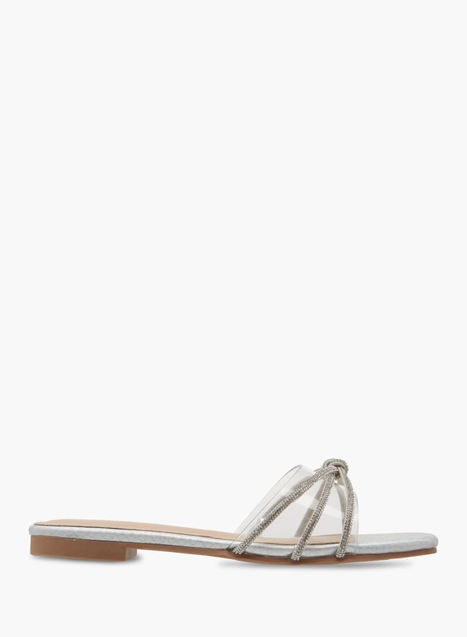 Flora Bella By Shoexpress Women Embellished Slip-On Sandals  - Image 3