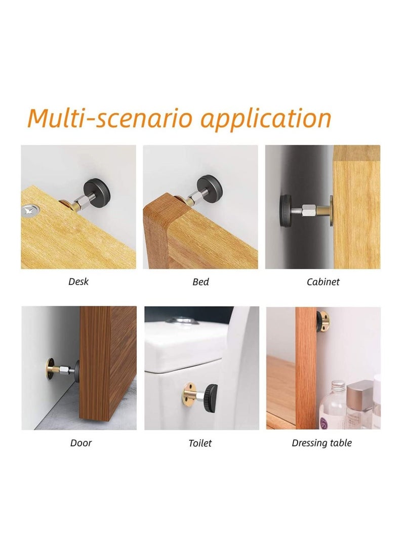 Excefore Adjustable Threaded Bed Frame Anti-Shake Tool for Bed, Headboard stoppers, Bedside Headboards Prevent loosening Anti-Shake Fixer, 4pc, 28-110mm, Easy Install - Image 5