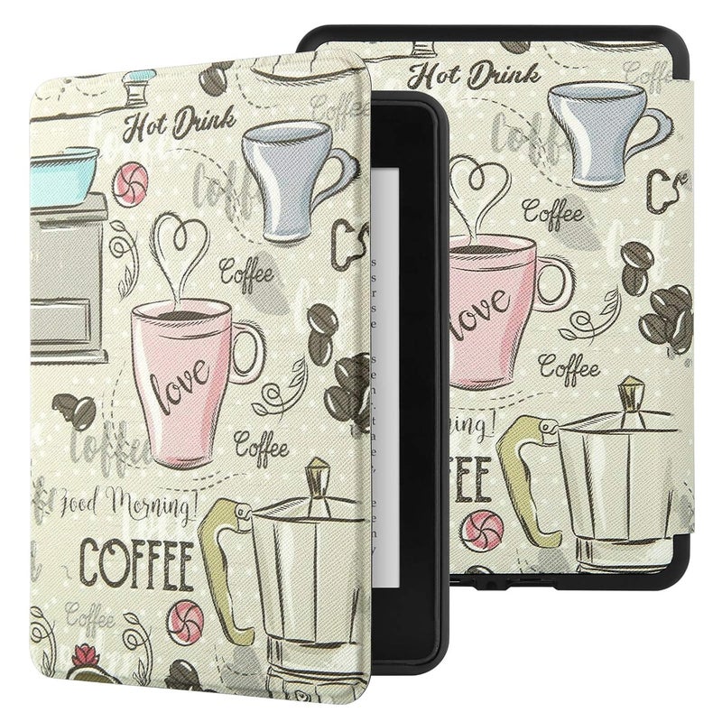 Moca حافظة لكيندل بيبر وايت الجيل 12 7" (2024) وكيندل كولور سوفت 7" (2025)، غلاف رقيق من جلد PU مع وظيفة الاستيقاظ/النوم التلقائي، إغلاق مغناطيسي، خفيف الوزن (بني)  - Image 1