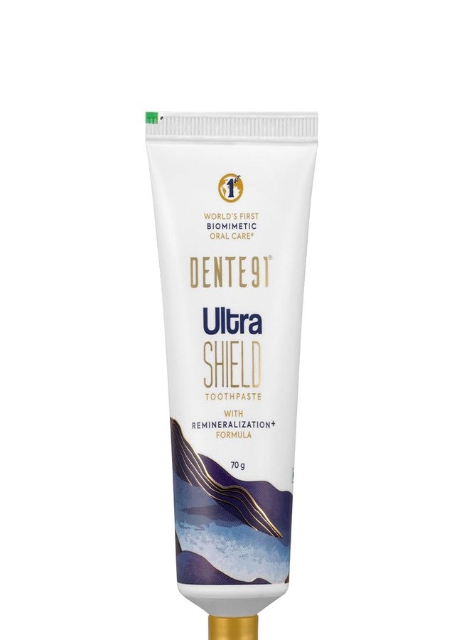 دينت91 معجون أسنان Dente91 Ultra Shield بتركيبة إعادة التمعدن+ | إعادة تمعدن مضاعفة خلال 8 أيام من الاستخدام* | عبوة واحدة، 70 غرام - Image 1
