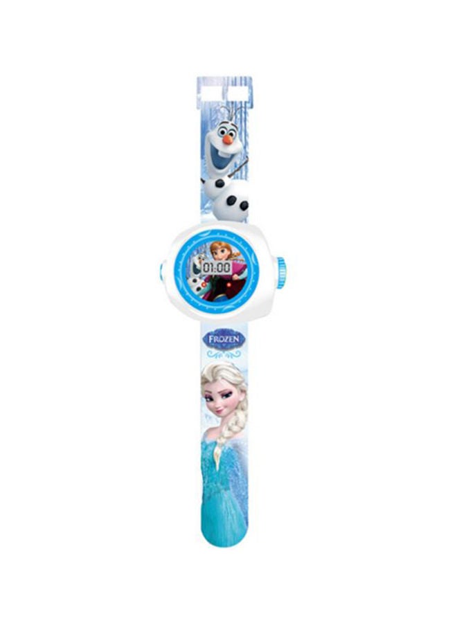 3D Frozen Elsa Princess Projection Watch Baby Cartoon Digital - Assorted - Image 4