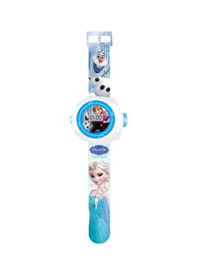 3D Frozen Elsa Princess Projection Watch Baby Cartoon Digital - Assorted - Image 2