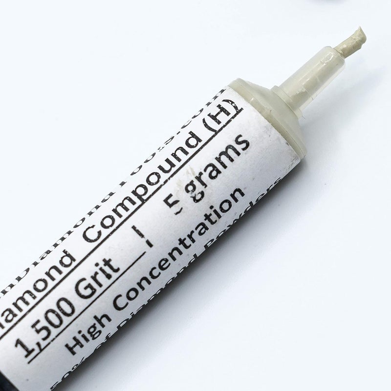 TechDiamondTools Diamond Polishing Compound Polishing Paste USA Made 1,500 Grit 6-12 Microns for Marble Glass Metal Rock Jewelry Resin Silver Chrome Gemstone with High Concentration of Diamond Powder - Image 2