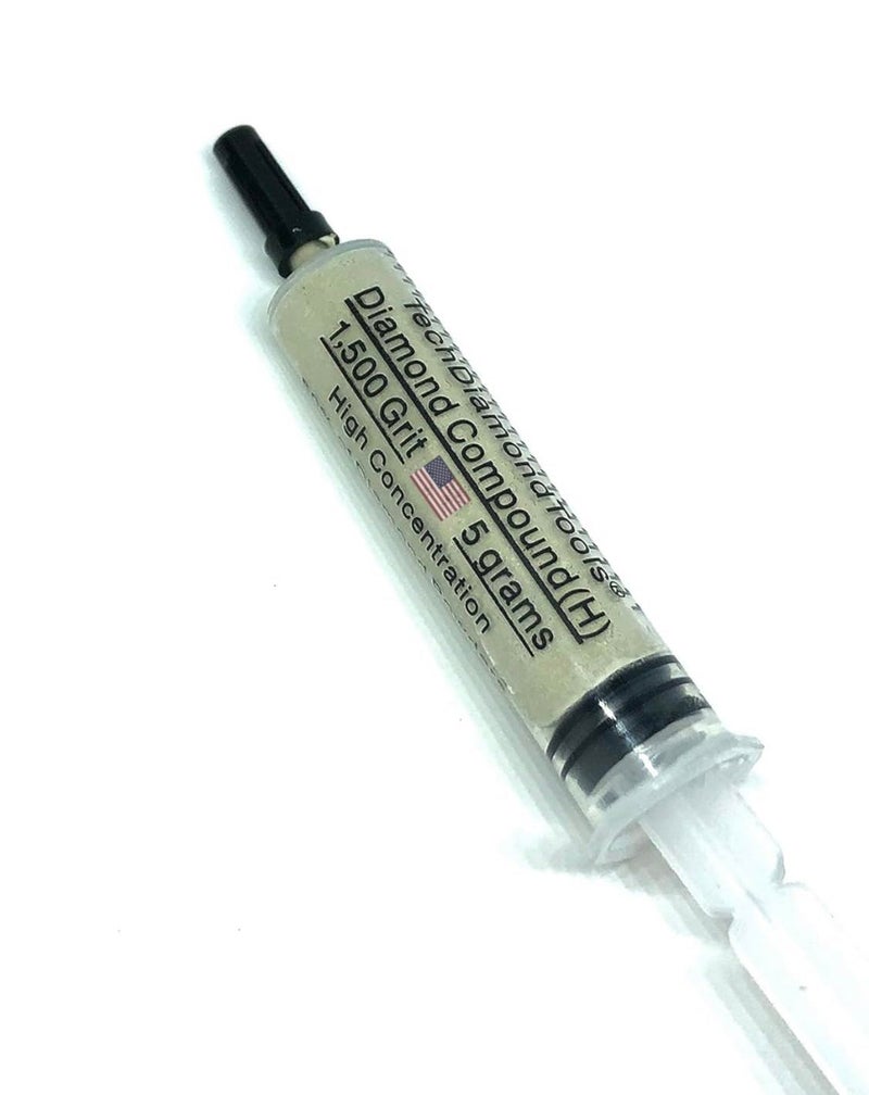 TechDiamondTools Diamond Polishing Compound Polishing Paste USA Made 1,500 Grit 6-12 Microns for Marble Glass Metal Rock Jewelry Resin Silver Chrome Gemstone with High Concentration of Diamond Powder - Image 1