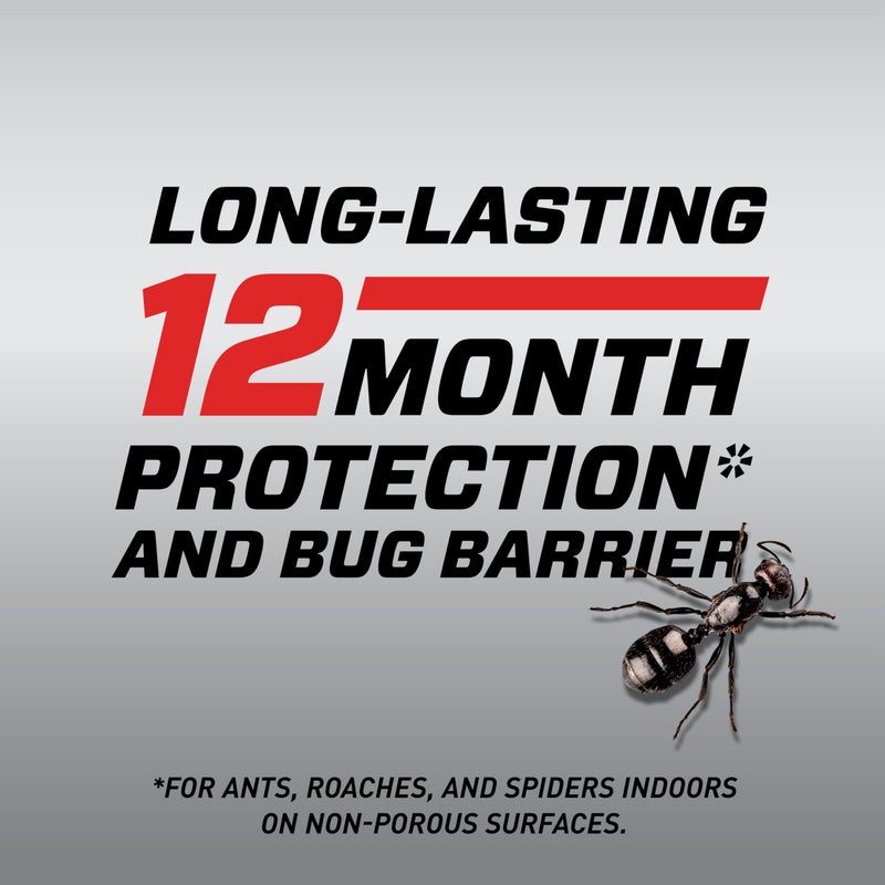 Ortho حاجز الحشرات الداخلي من أورثو هوم ديفنس ماكس مع عصا الراحة الممتدة، يقتل النمل، والصراصير، والعناكب، والبراغيث، والقراد، 1 جالون. - Image 4