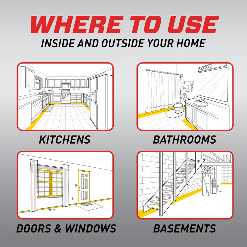 Ortho حاجز الحشرات الداخلي من أورثو هوم ديفنس ماكس مع عصا الراحة الممتدة، يقتل النمل، والصراصير، والعناكب، والبراغيث، والقراد، 1 جالون. - Image 3