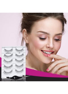 Andrea Andrea Fake Eyelashes Multi-Pack with Applicator, 21mm - Natural Look Lashes for Eye Makeup, Dramatic & Lightweight False Eyelashes, 1 Pack  - Image 3