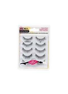 Andrea Andrea Fake Eyelashes Multi-Pack with Applicator, 21mm - Natural Look Lashes for Eye Makeup, Dramatic & Lightweight False Eyelashes, 1 Pack  - Image 1
