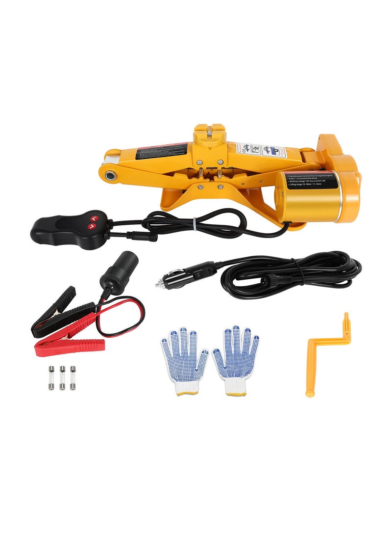 3XR 3 Ton Car Jack, 12V Car Electric Scissor Jack Lift 12-37/17-42cm Range For SUV/MPV  - Image 4