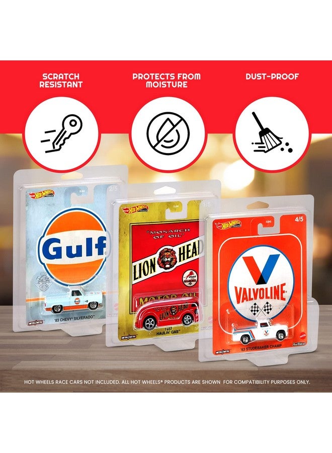 EVORETRO Clamshell Premium Protector Case Compatible With Premium Hot Wheels Pop Culture Series - 0.60Mm Thick Clear Pet Protector Packs Blister For Toy Car Set (Pack Of 19) - Image 3