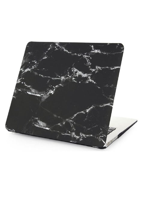Plastic Hard Shell Case Cover Compatible with Older Version MacBook Air 13.3-Inch Model:- A1369/A1466 Released 2010 to 2017" Black Marble