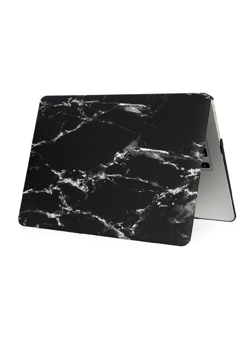 Generic - Plastic Hard Shell Case Cover Compatible with Older Version MacBook Air 13.3-Inch Model:- A1369/A1466 Released 2010 to 2017" Black Marble - Image 1