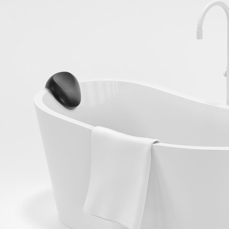 ABOOFAN Bath Pillow with Non-Slip Suction Cups Waterproof Neck and Head Support Cushion for Bathtub and Sink Hair Washing, Fast-Drying Dark Bath Cushion for Relaxation and Neck Protection - Image 5