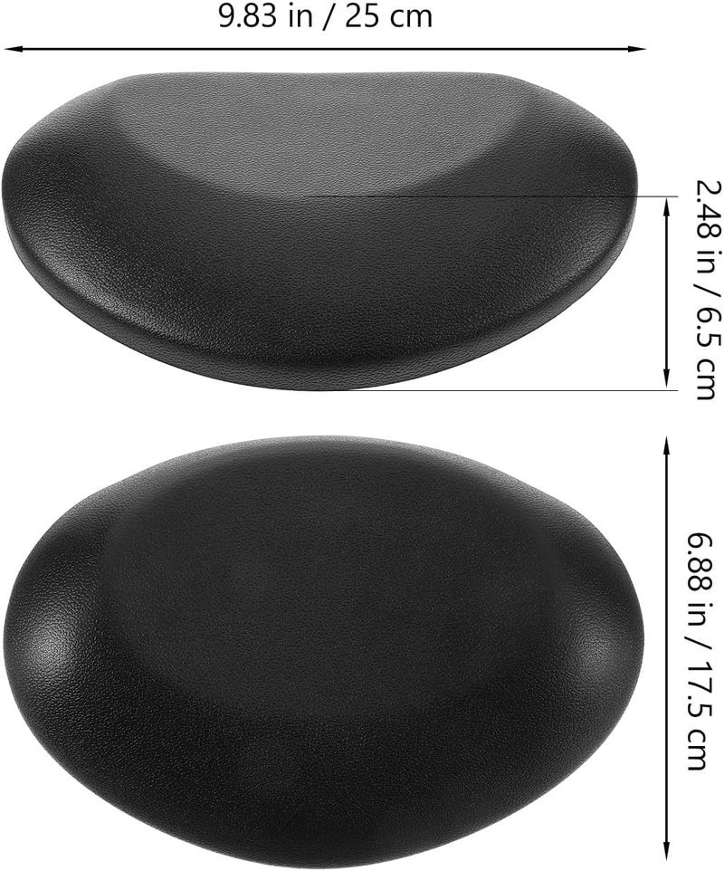 ABOOFAN Bath Pillow with Non-Slip Suction Cups Waterproof Neck and Head Support Cushion for Bathtub and Sink Hair Washing, Fast-Drying Dark Bath Cushion for Relaxation and Neck Protection - Image 2