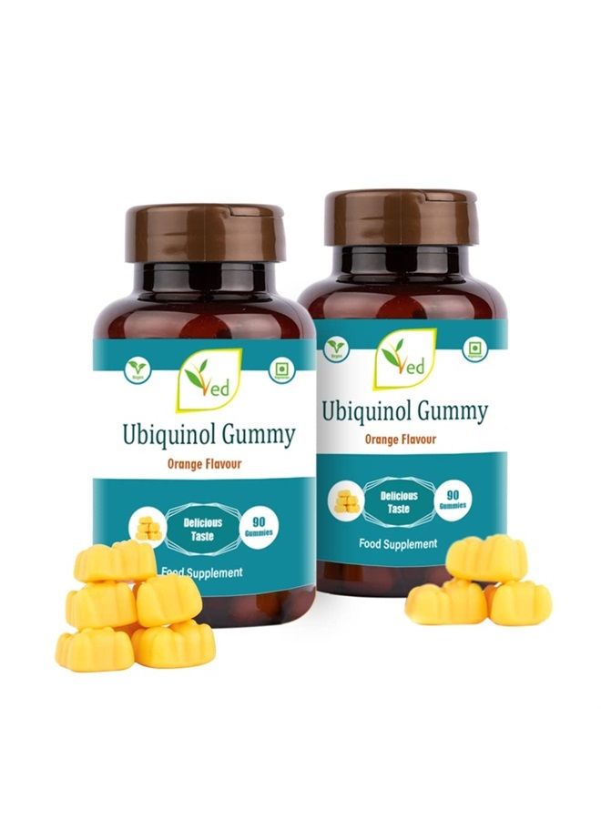 فيت أوبكوينول جومي | الشكل النشط من كيو10 | امتصاص عالي/نشاط حيوي معزز | ضروري لصحة القلب وإنتاج الطاقة الخلوية | 150 ملغ، 90 جومي (عبوة من 2)