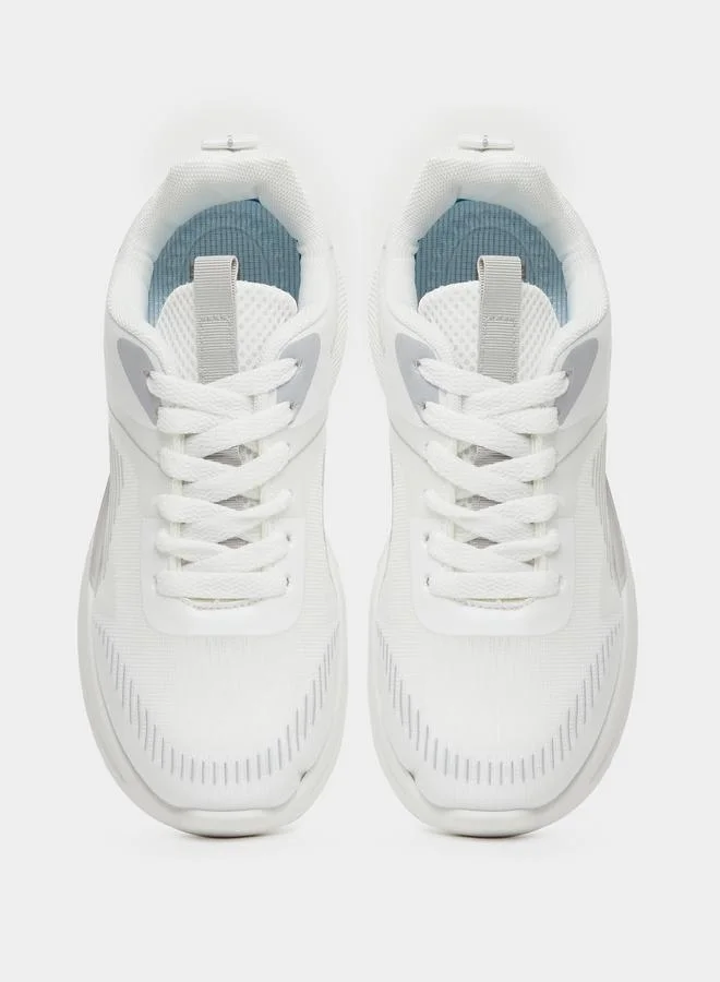 Styli Styli Textured Lace Up Sneakers