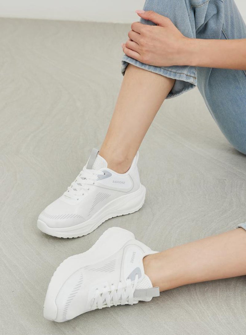 Styli Active Textured Lace Up Sneakers - Image 2