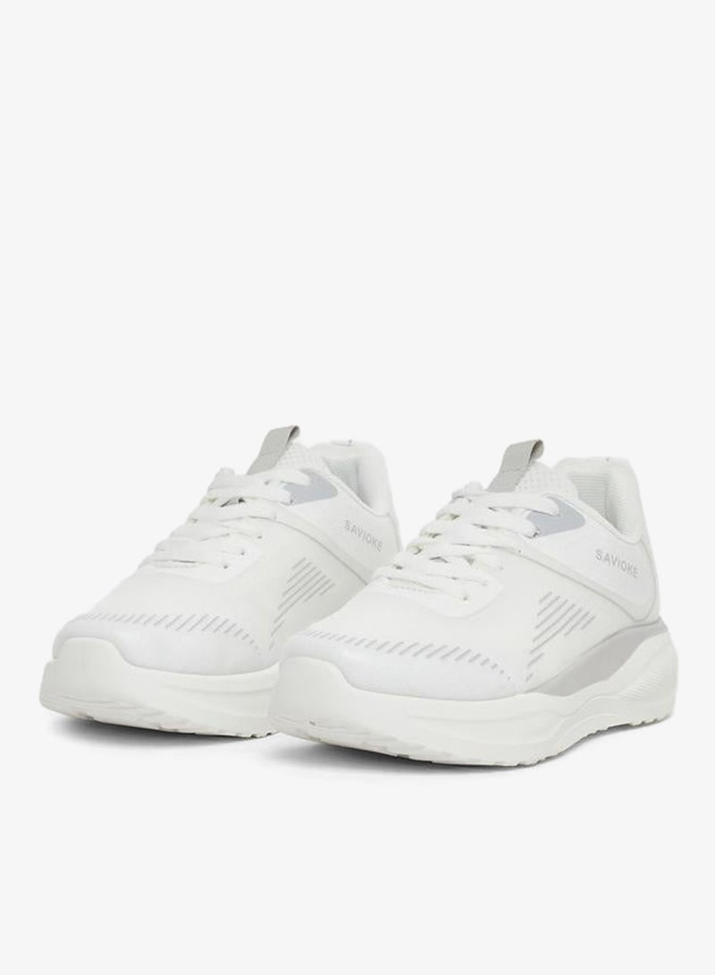 Styli Active Textured Lace Up Sneakers - Image 3