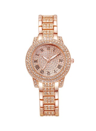Luxury Women’s Quartz Watch Set – Full Diamond Roman Dial Starry Bracelet Watch with Jewelry Gift Set, Elegant Timepiece - view 3