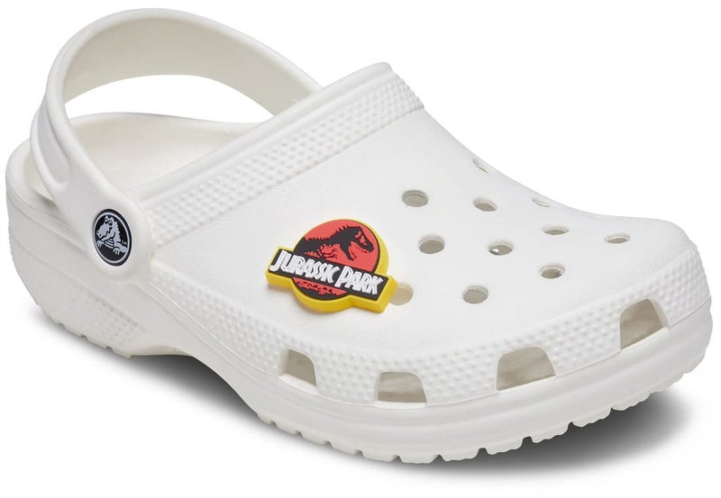 Crocs Jibbitz Jurassic Park Shoe Charms | Jibbitz, Jurassic World Logo, One Size - Image 3