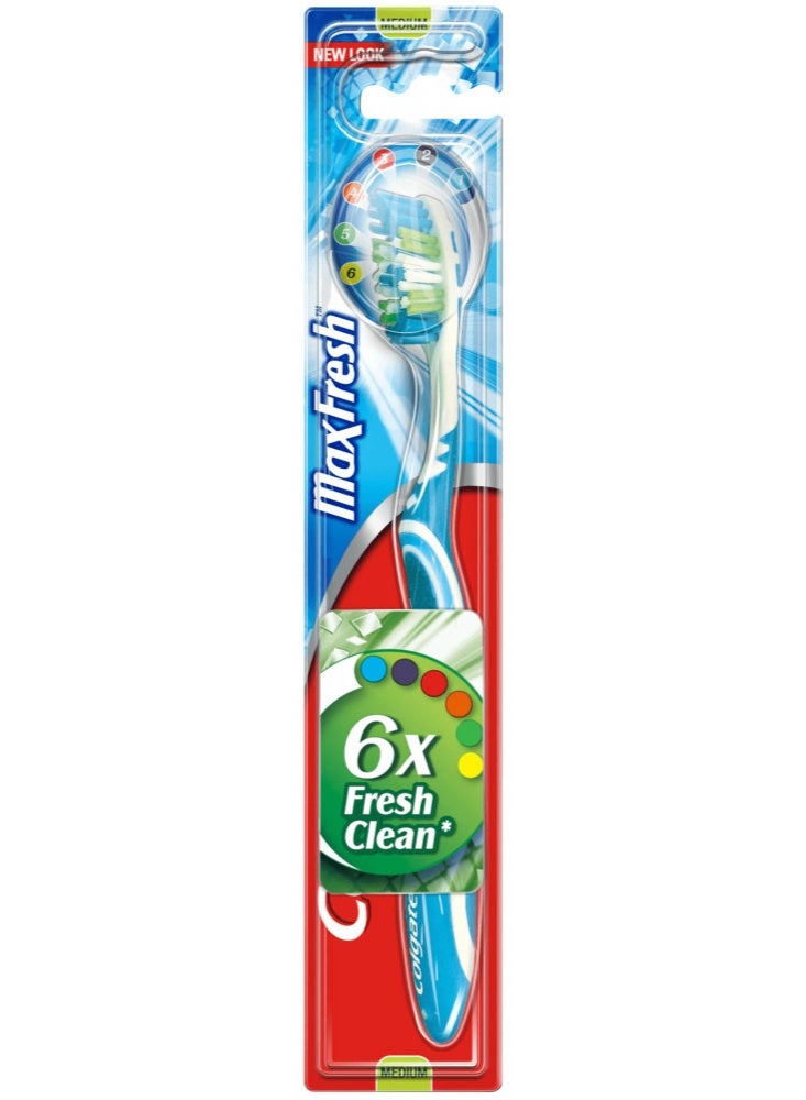 كولجيت فرشاة أسنان ماكس فريش بشعيرات متوسطة متعدد الألوان - Image 1