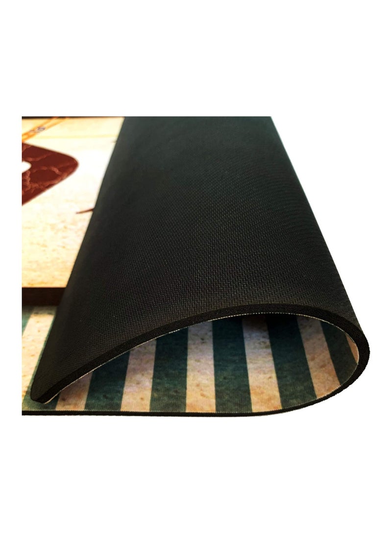 UKELER سجادة غسيل UKELER غير قابلة للانزلاق لغرفة الغسيل سجادة رخيصة مقاومة للماء لحمام 48x20 - Image 2