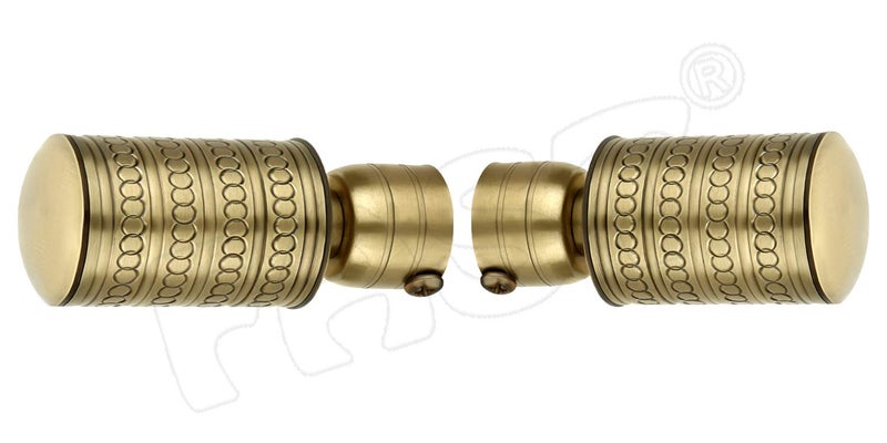 FAST CB01B Brass Antique Stainless Steel Metal Curtain Finials for 1 Inch Curtain Rod and Brackets Accessories - Image 1